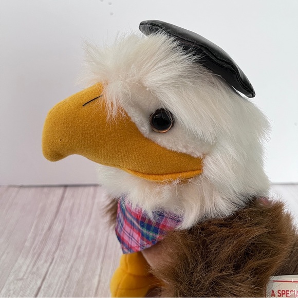 Harley Davidson Plush Stuffy Bald Eagle TonyToy Tags Vtg Bird Toy Like New Soft - Picture 11 of 11